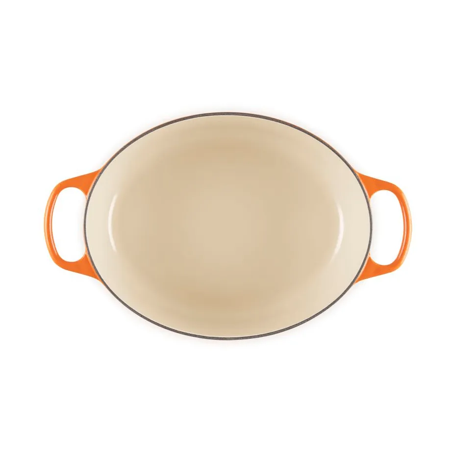 Le Creuset Signature cast iron oval casserole, Volcanic, 6.3 l Le Creuset