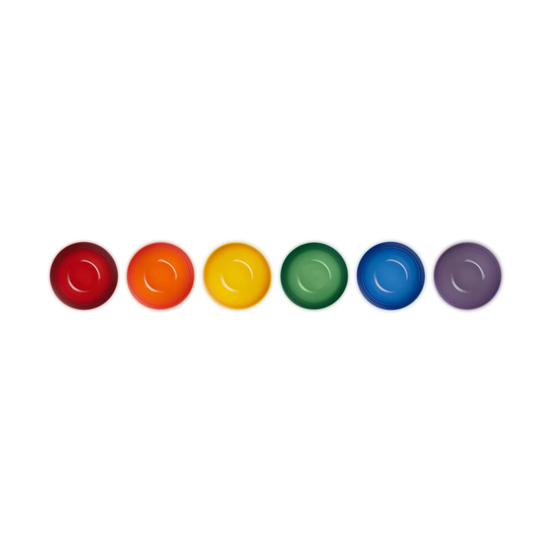 Signature stoneware snack bowl 6-piece, Rainbow Le Creuset