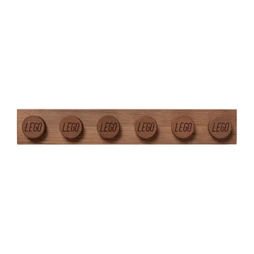 LEGO wooden book shelf - Dark stained oak - Lego