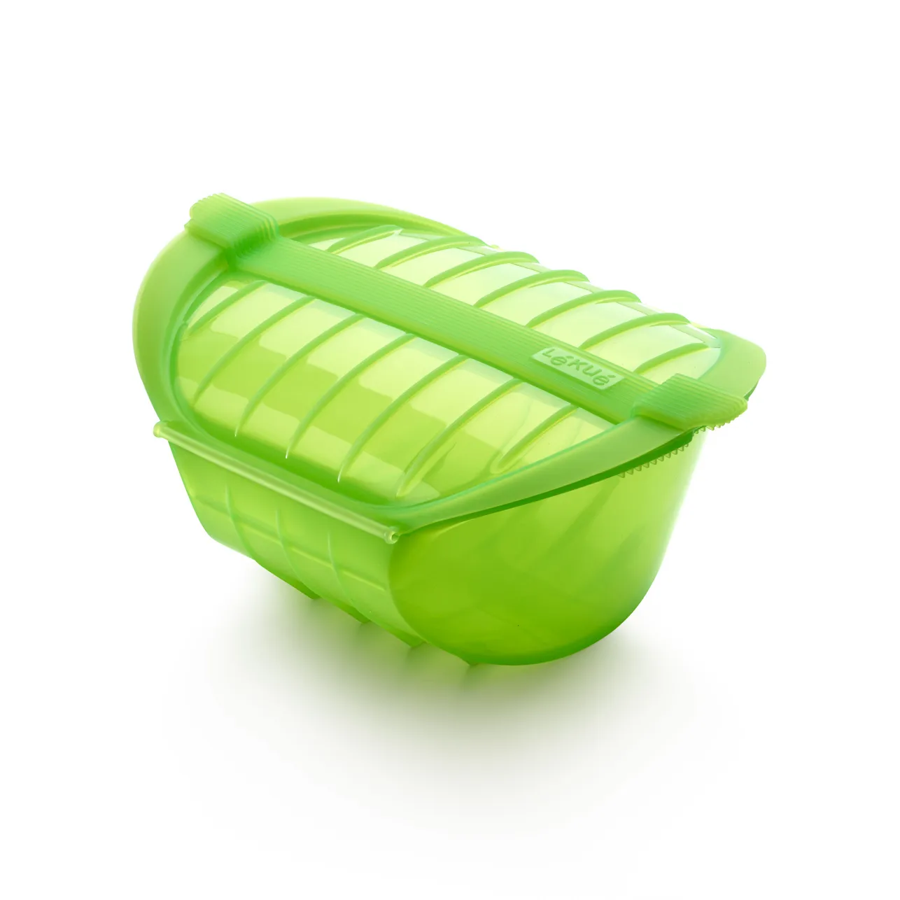 Lékué deep steam cooker micro tray 1-2 servings., Green Lékué