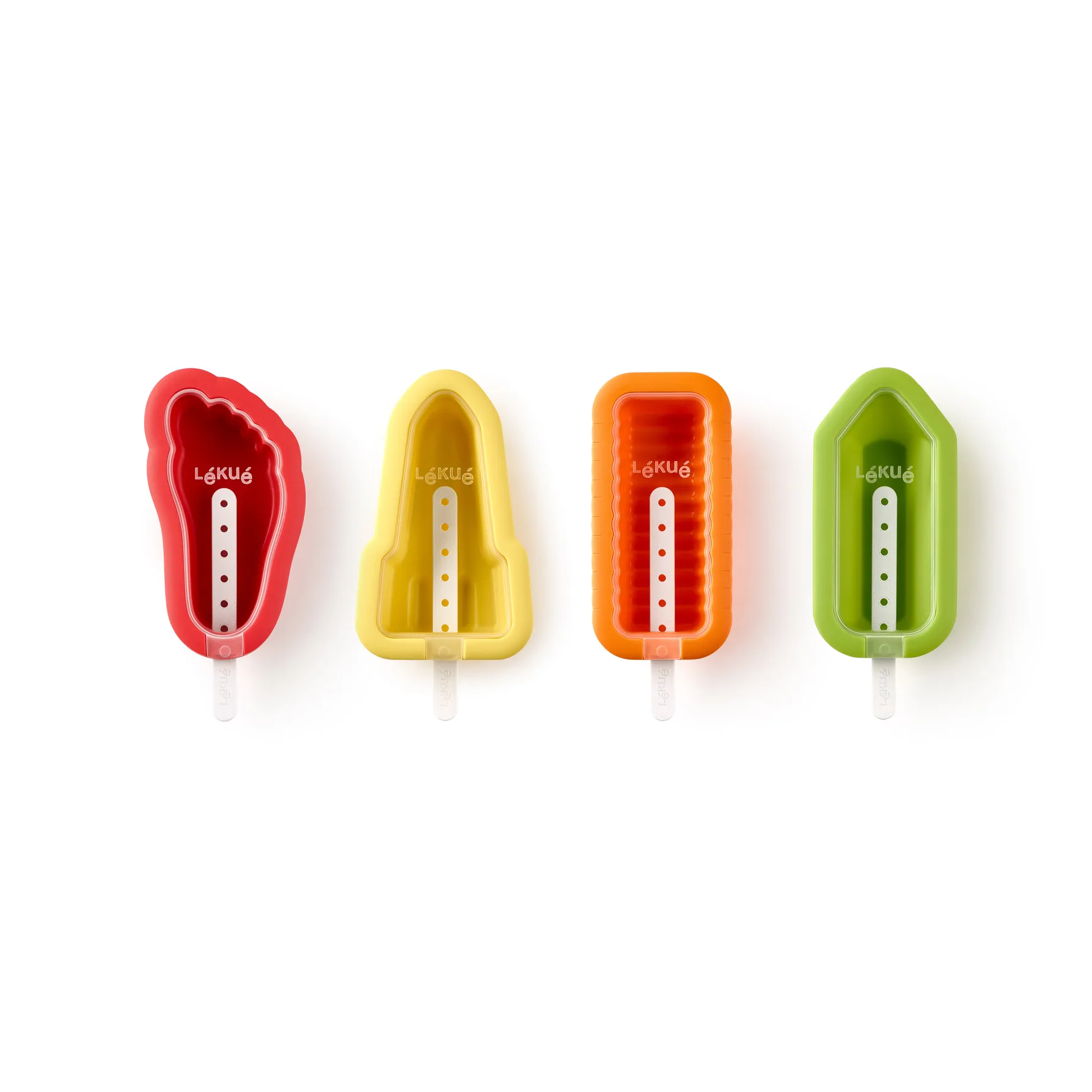 Lékué ice cream molds 4 pieces, Mixed Lékué