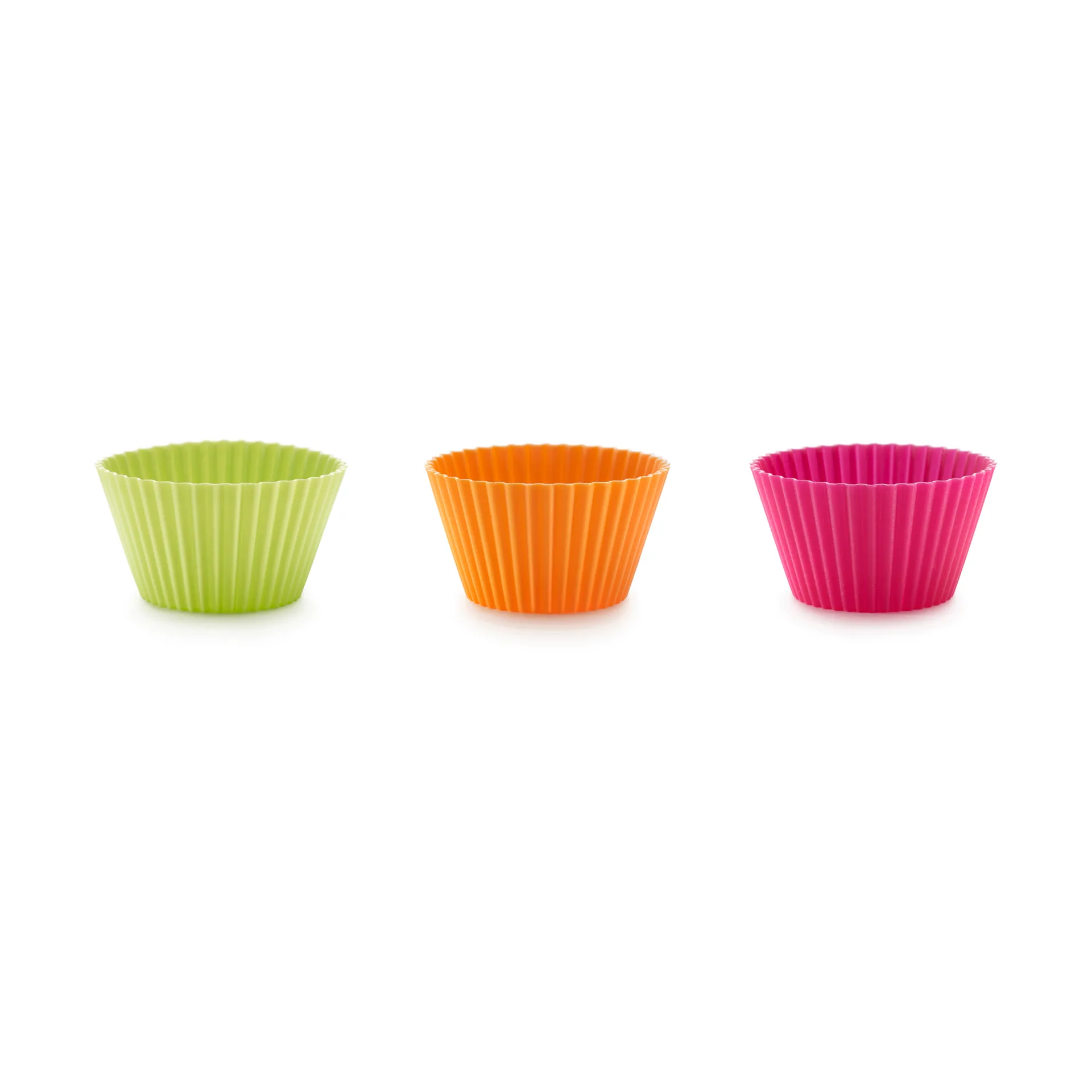 Lékué large muffin molds silicone 6 pieces, Mixed Lékué