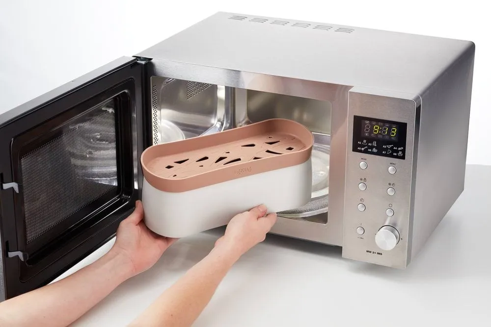 Lékué quick cooker pasta cooker microwave, Terracotta Lékué