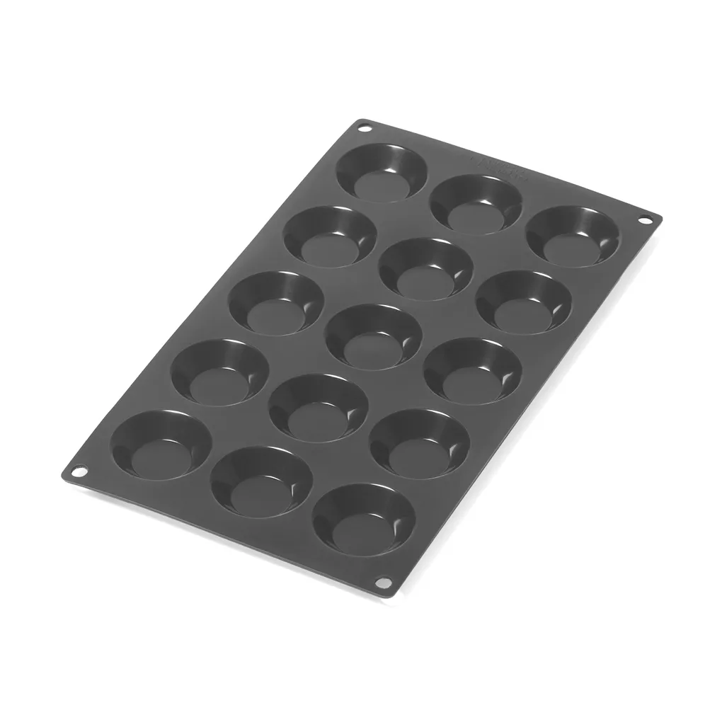 Lékué tartlet mold silicone 15 pcs, Black Lékué