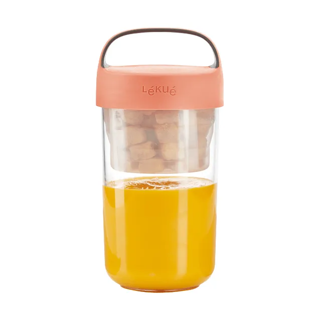 Lékué To Go jar 0.6 L, Coral Lékué
