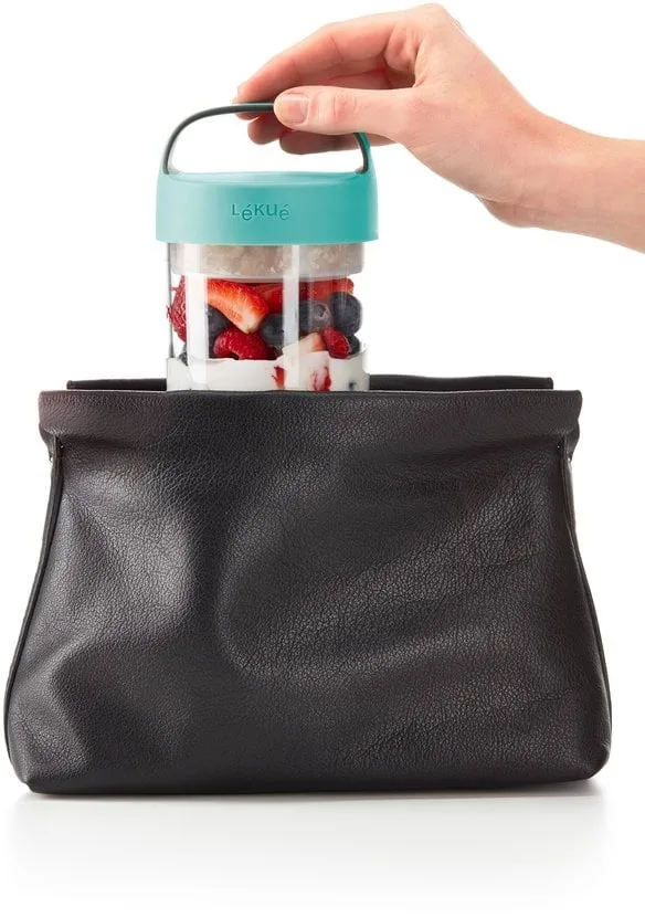 Lékué To Go jar 0.6 L, Turquoise Lékué