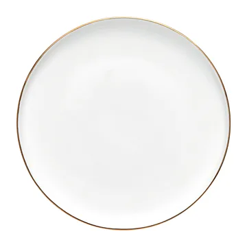 Clara plate Ø20 cm - White-light gold - Lene Bjerre