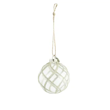 Merya Christmas bauble Ø8 cm - Clear-light gold - Lene Bjerre