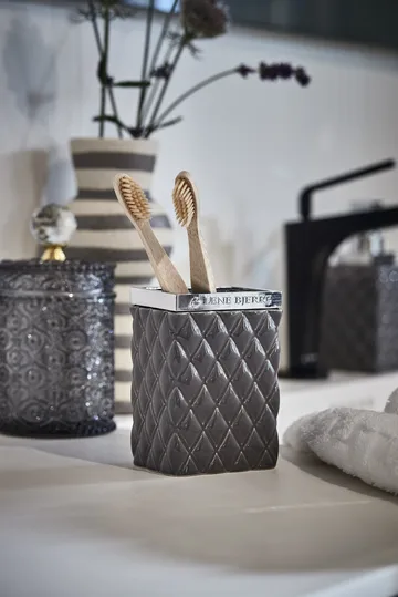 Miyelle storage jar with lid Ø10 cm - Grey - Lene Bjerre