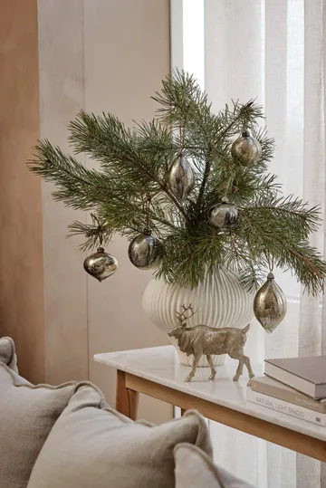 Nosille Christmas tree decoration 12 cm - Silver-gold - Lene Bjerre