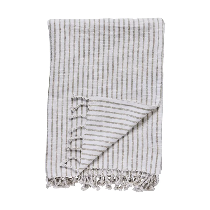 Olivia throw 130x170 cm - Off white-linen - Lene Bjerre