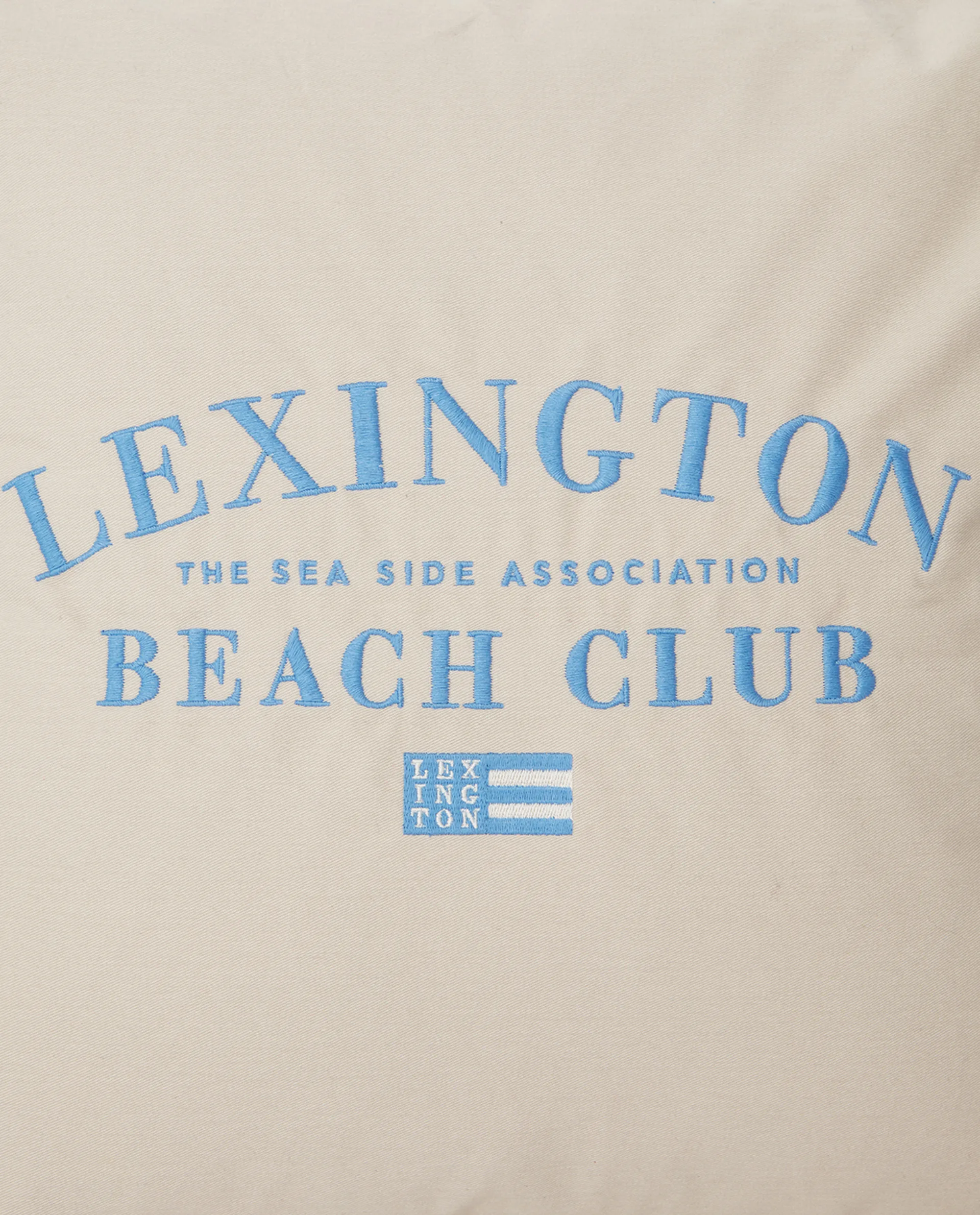 Beach Club Embroidered pillowcase 50x50 cm, Beige-blue Lexington