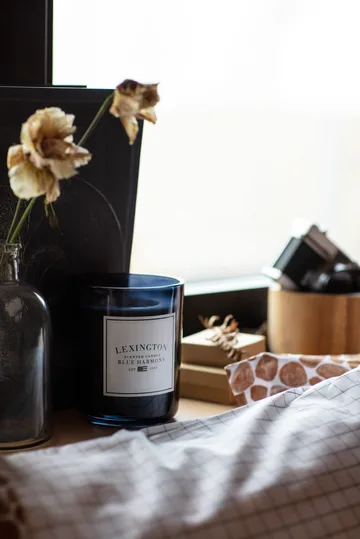 Blue Harmony scented candle 60 hours - Dark blue - Lexington