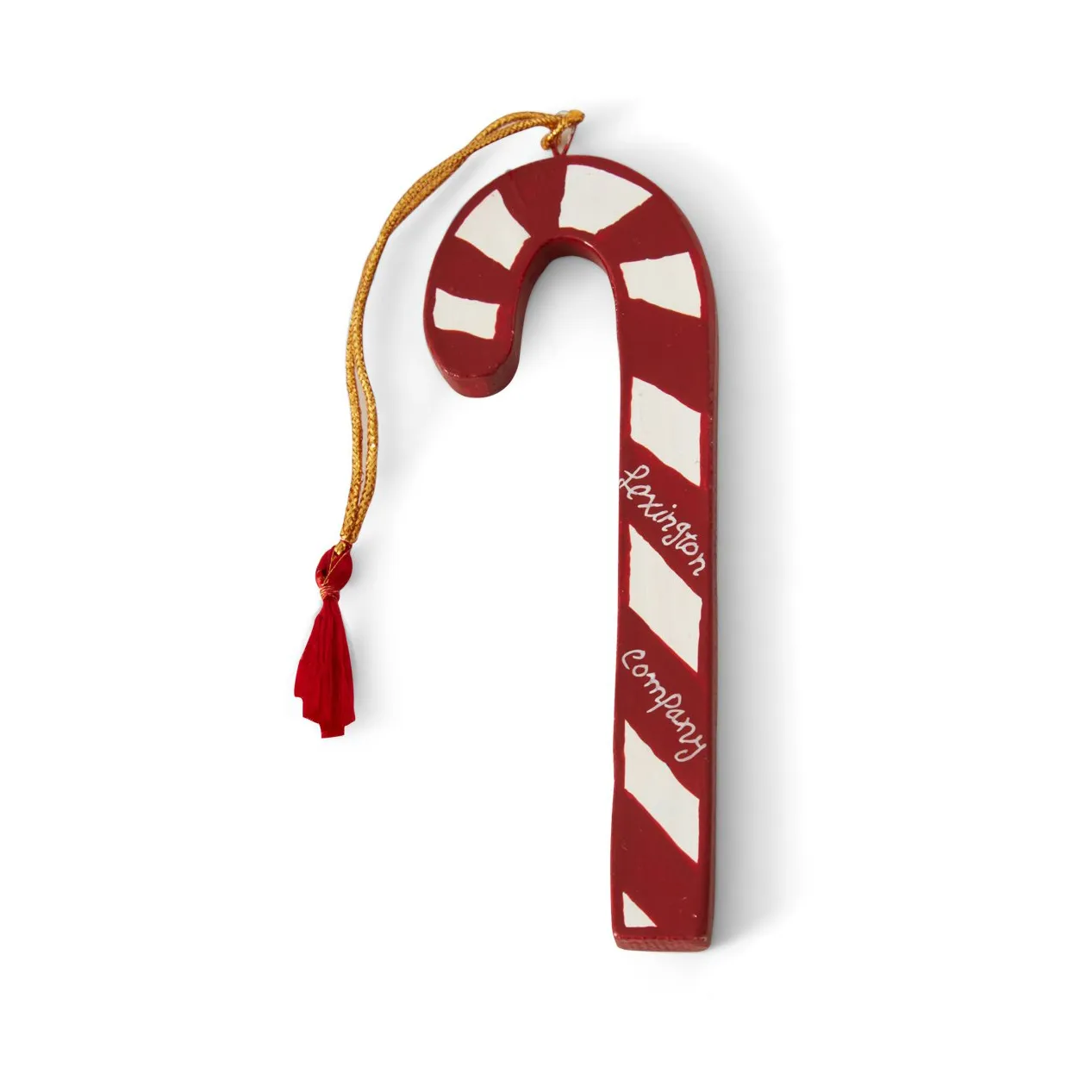 Candy Cane Papier Maché Christmas tree bauble, 12 cm Lexington