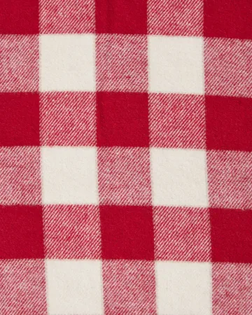 Checked Cotton Flannel pillowcase 50x60 cm - Red-light beige - Lexington
