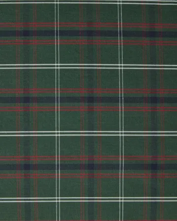 Checked cotton percale pillowcase - Green-navy, 50x90 cm - Lexington