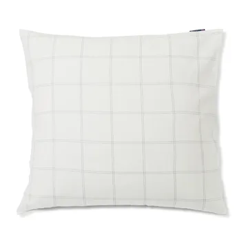 Checked pillowcase cotton-lyocell 65x65 cm - Off white-dark blue - Lexington