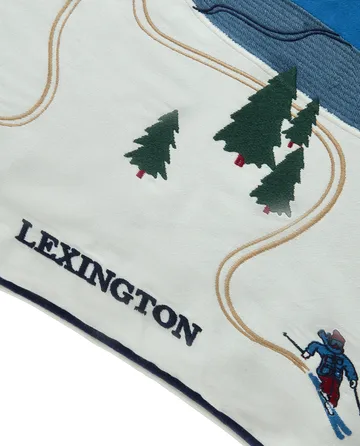Down hill eco. cotton twill cushion cover 50x50 cm - Blue-White - Lexington
