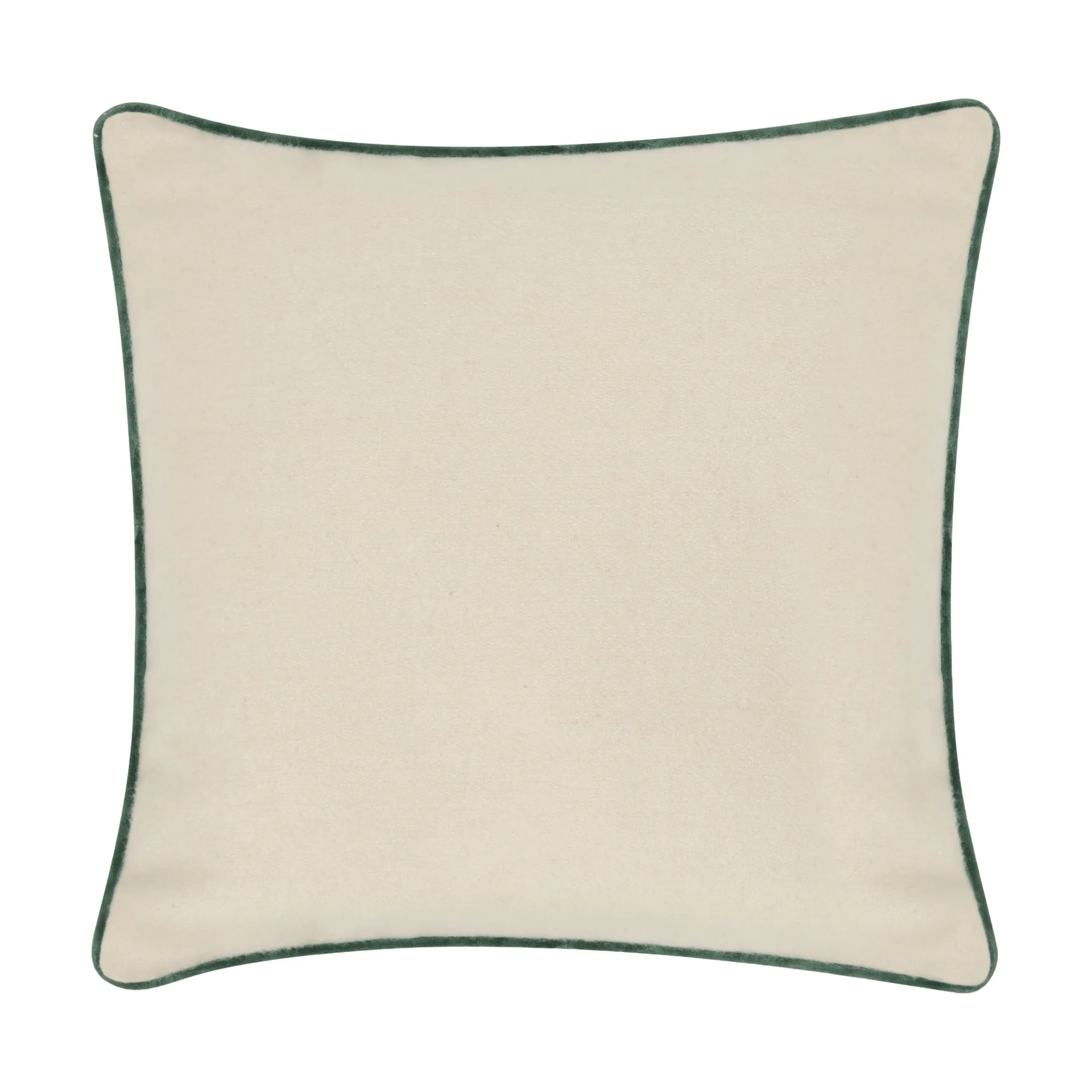 Flower Embroidered Wool Mix pillowcase 50x50 cm, Light beige-green Lexington