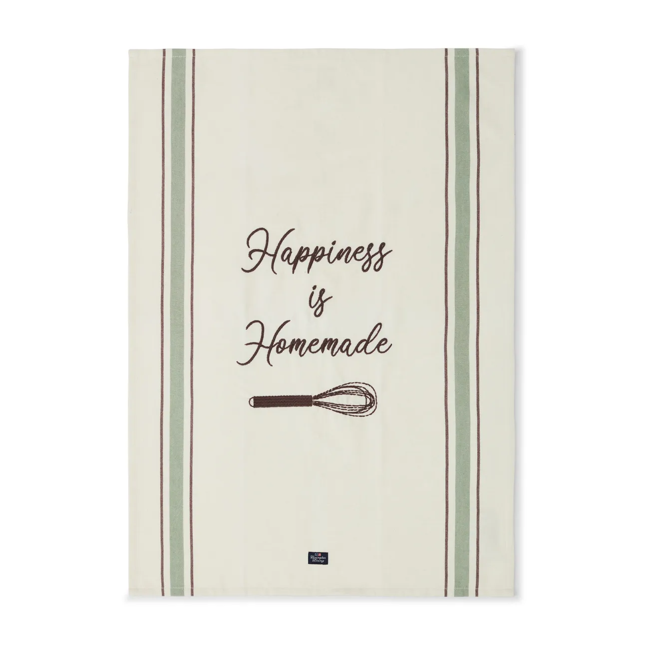 Hapiness Organic Cotton kitchen towel 50x70 cm, White-green Lexington