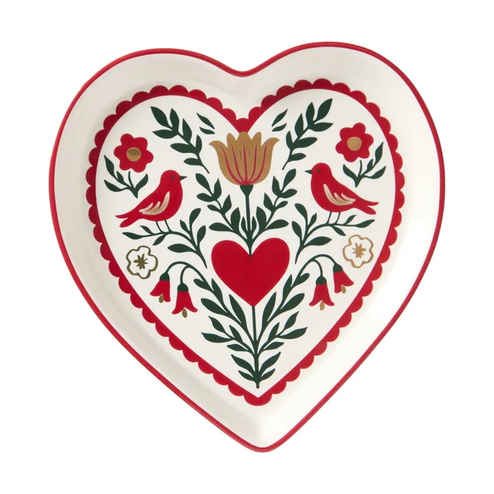 Heart serving platter - Multi, 13x13x1.6 cm - Lexington