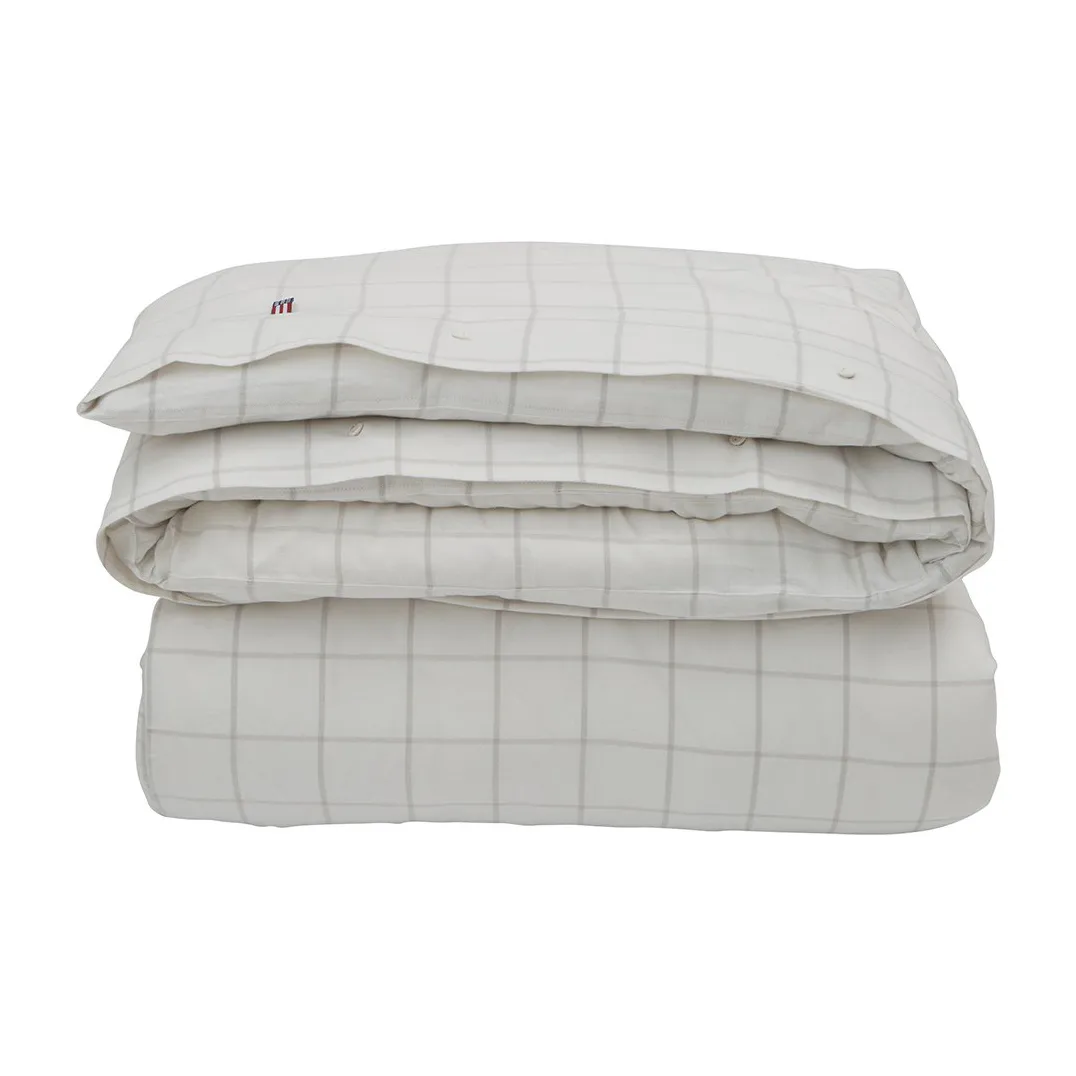 Hotel Light Flannel duvet cover 150x210 cm, White-light beige Lexington