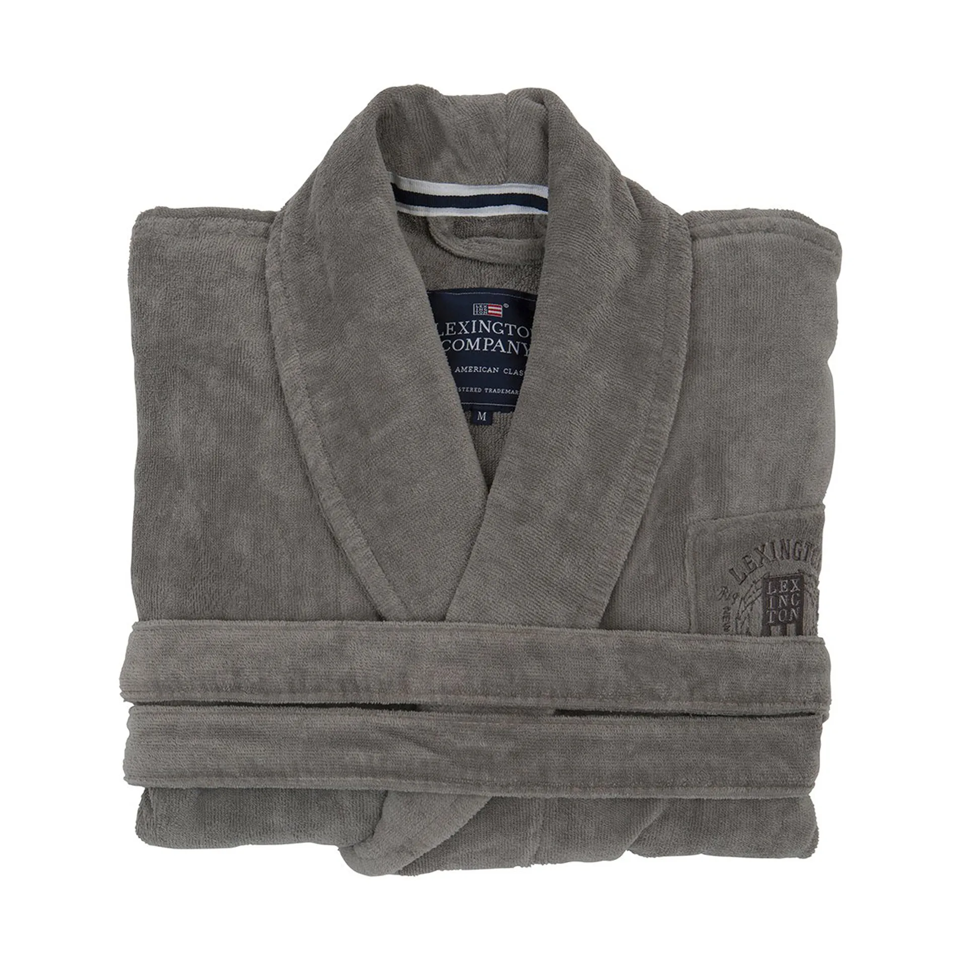 Hotel Velour bathrobe XS, grey Lexington