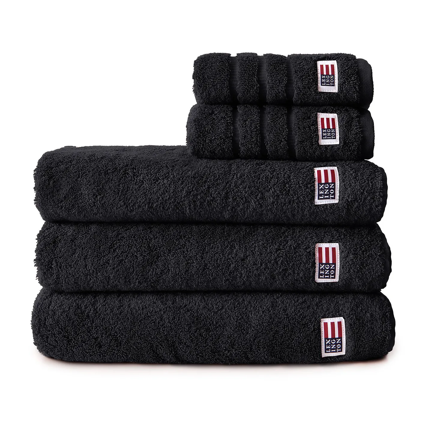 Icons Original towel 30x50 cm, black Lexington