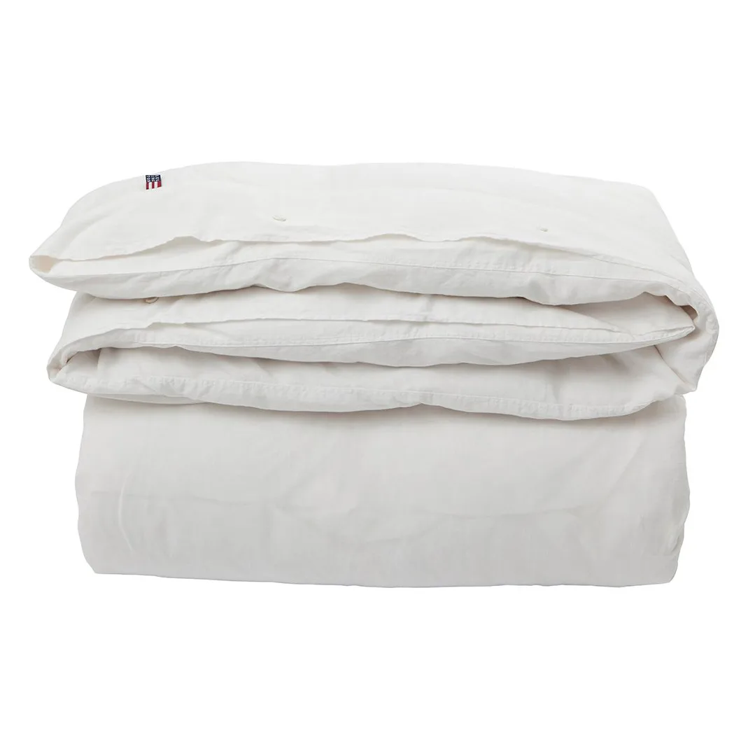 Icons Poplin duvet cover 220x220 cm, white Lexington