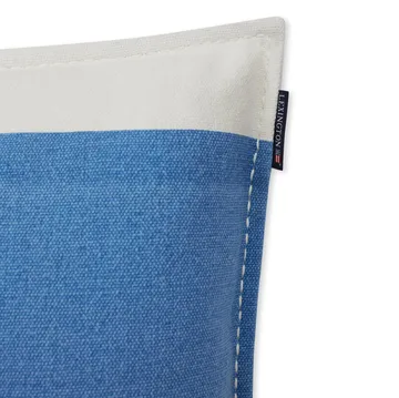 Irregular Striped Cotton pillowcase 50x50 cm - Blue-White - Lexington