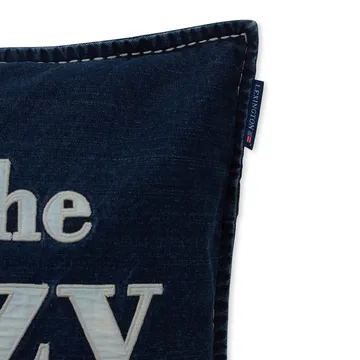Lazy Days Denim Twill Cotton pillowcase 50x50 cm - Denim blue - Lexington