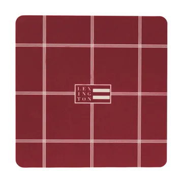 Lexington laminated coasters - Red-light beige, 9x9 cm, 4-pack - Lexington