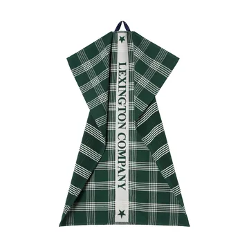 Lexington organic cotton kitchen towel 50x70 cm - Green-white - Lexington