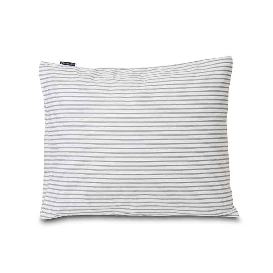 Lexington Striped pillowcase tencel 50x60 cm, white-steel blue Lexington