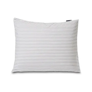 Lexington Striped pillowcase tencel 50x60 cm - white-steel blue - Lexington
