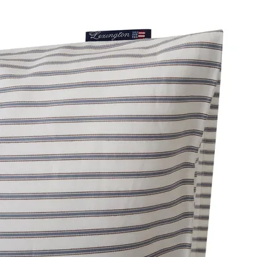 Lexington Striped pillowcase tencel 50x60 cm - white-steel blue - Lexington