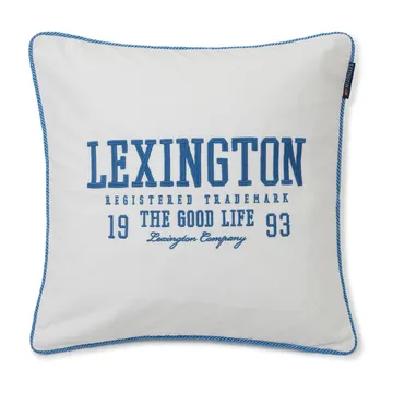 Logo Twill pillowcase 50x50 cm - White-blue - Lexington