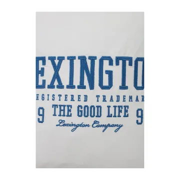 Logo Twill pillowcase 50x50 cm - White-blue - Lexington