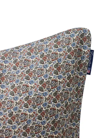 Printed flowers cotton pillowcase 50x60 cm - Beige Multi - Lexington