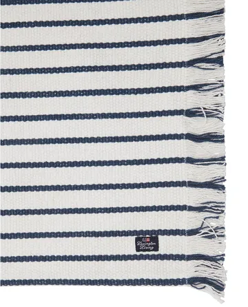 Striped Recycled Cotton placemat 40x50 cm - Navy - Lexington