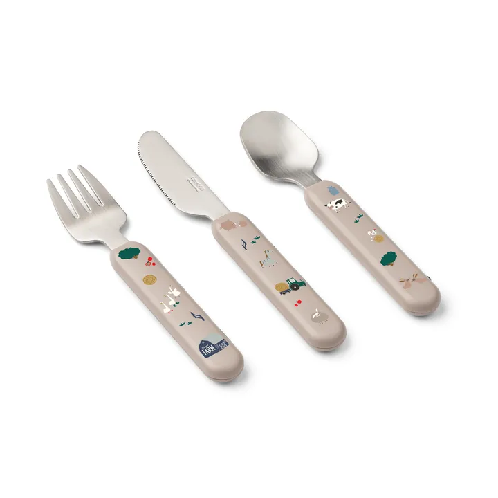 Adriana cutlery set - Farmlife-Sandy - Liewood