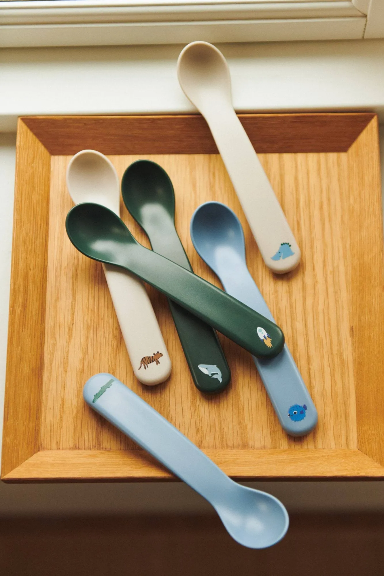 Auste spoon 6-pack, Beach Blue Mix Liewood