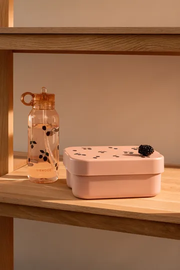 Chelsey printed lunchbox set 2 pieces - Berry-Pale Tuscany - Liewood