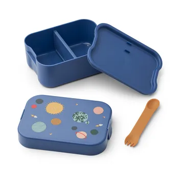 Chelsey printed lunchbox set 2 pieces - Universe-Classic navy - Liewood