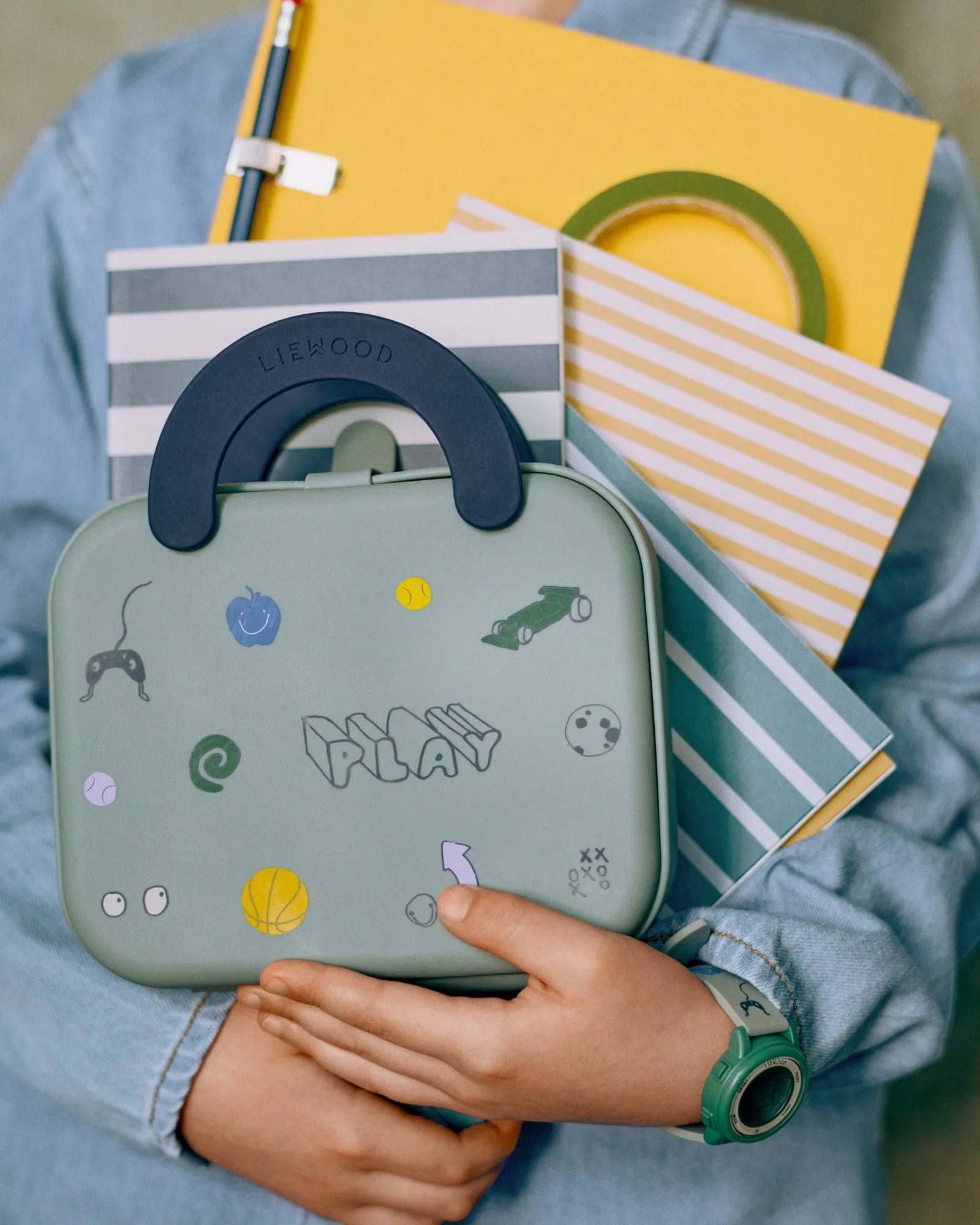 Elara lunch box, Play-Dusty Peppermint Liewood