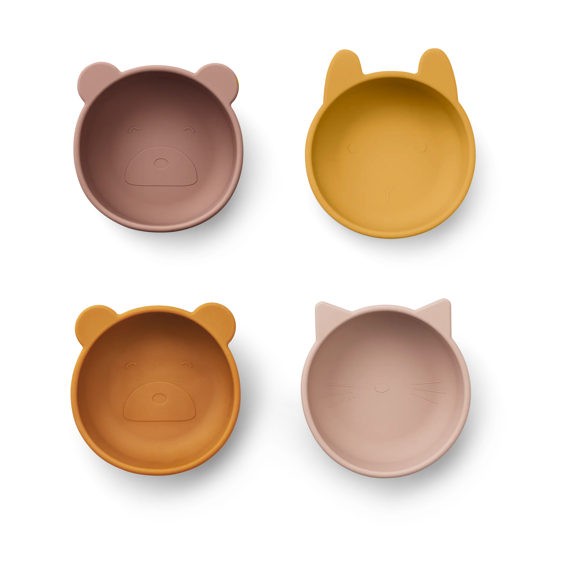 Iggy silicone bowl 4 pieces, Rose mix Liewood