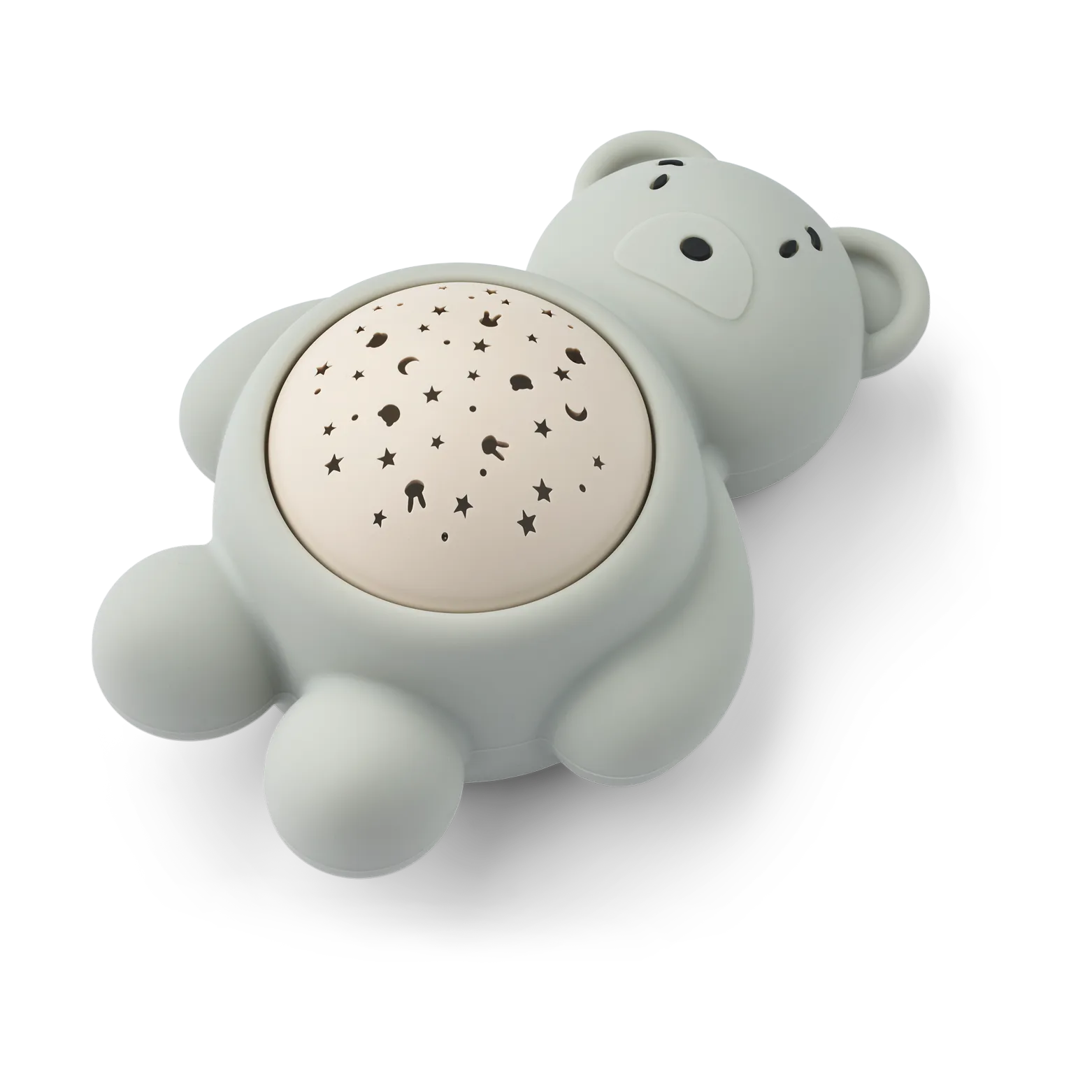 Manuel bear night lamp with projector and sound, Dove blue Liewood