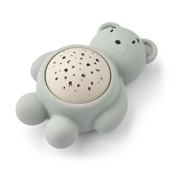 Manuel bear night lamp with projector and sound - Dove blue - Liewood