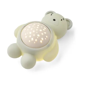 Manuel bear night lamp with projector and sound - Dove blue - Liewood