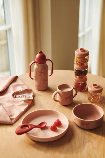 Vivi printed dinnerware set 4 pieces - Bow-Pale Tuscany - Liewood